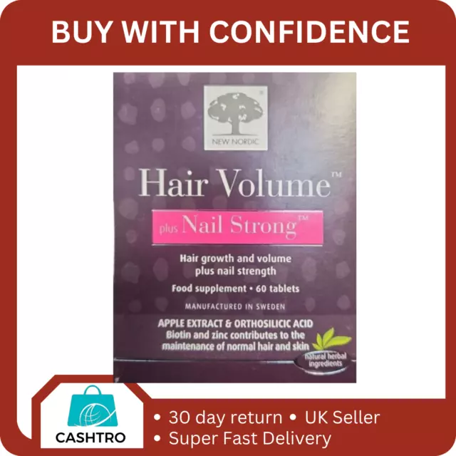 New Nordic Hair Volume Plus Nail Strong 60 Tablets