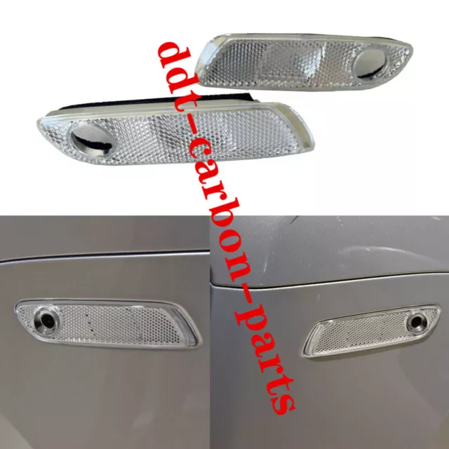 Pair For Rolls-Royce Ghost 2010-2019 LH&RH Side Fender light Without Bulb