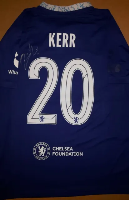 Sam Kerr Chelsea Women Hand Signed Shirt Australia Matildas