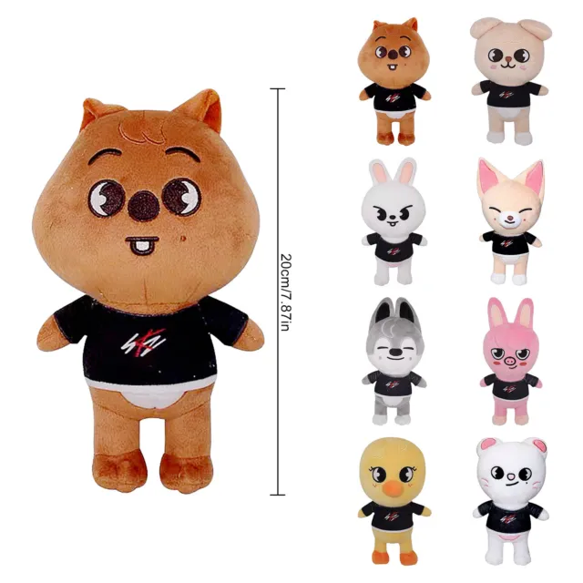 8 CUTE SKZOO Stray Kid Plush Toy with Coat - Perfect Xmas Gift