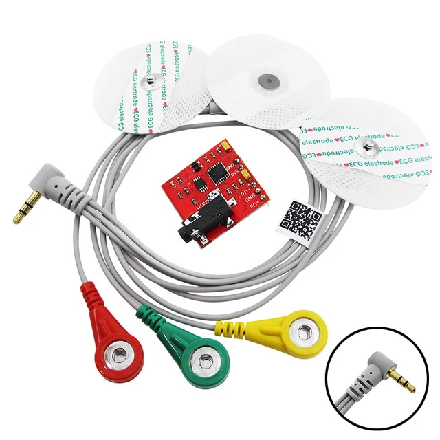 ELECTROMYOGRAM EMG MUSCLE Sensor Board EMG Cable Disposable Surface ...