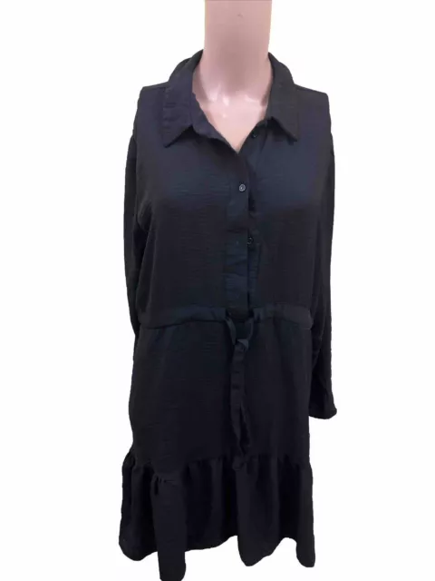 New Look Maternity Black Long Sleeve Dress - UK Ladies Size 16