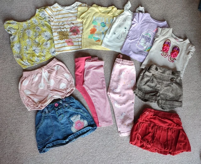 Next And Marks And Spencer Baby Girl Clothing Bundle Age 12-18months