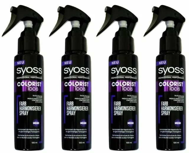 Syoss Colorist Tools Farb-Harmonisier Spray Vor der Haarfärbung 4x 100ml