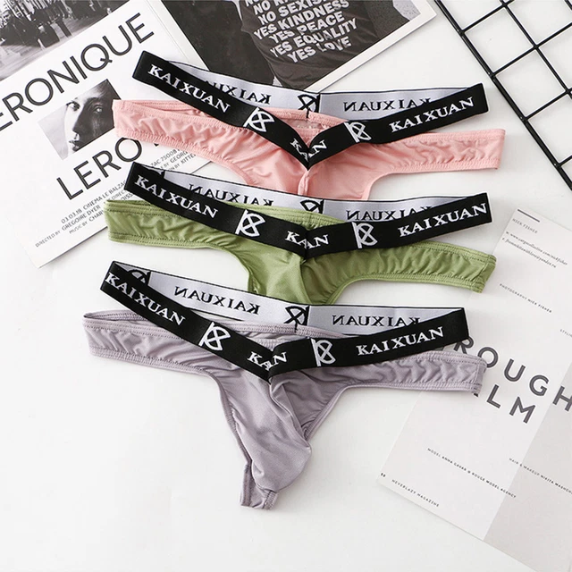 MENS BULGE BIKINI Thong See Through Briefs Panties Underpants Low Rise