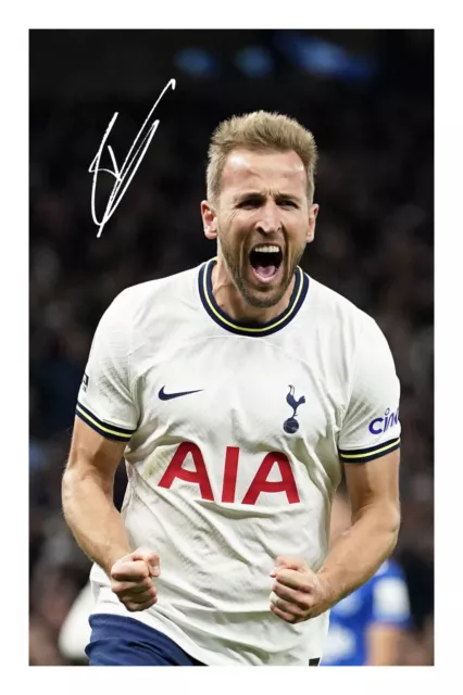 Harry Kane  Signed A4 Photo Print Autograph Tottenham Hotspur Spurs England