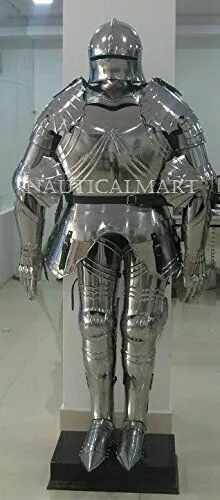Mittelalterlicher Ritter Wearable Suit Of Armor Crusader Gothic Full Body...