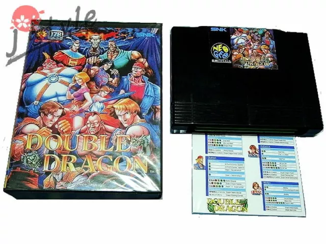 Double Dragon (Neo Geo AES, 1995) USA 100% Original VERY RARE-Tested &  working