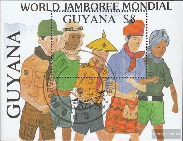 Guyana Block39 (kompl.Ausg.) gestempelt 1989 Welt-Pfadfindertreffen