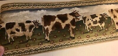 1 NUEVO SELLADO Raymond Waites Vacas Granja 15 pies LARGO x 6,75" Borde de papel tapiz