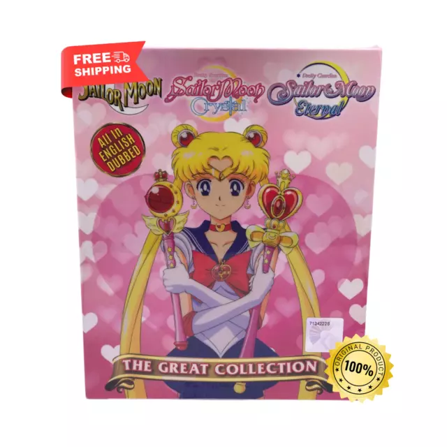 Sailor Moon DVD Complete Collection 1-239 EPISODES + 5 Movies English Dubbed