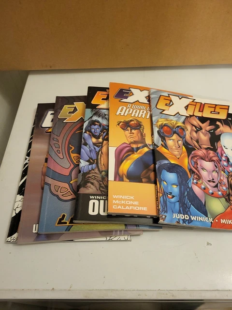 Lot of 6 Marvel Comics The Exiles Vol 1-6 Graphic Novels TPB