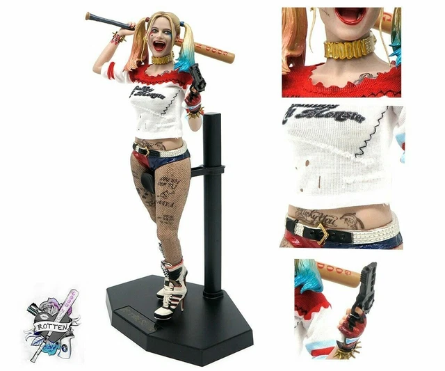 DC Crazy Toys Suicide Squad Harley Quinn 12" Figur Display Echte Kleidung Modell