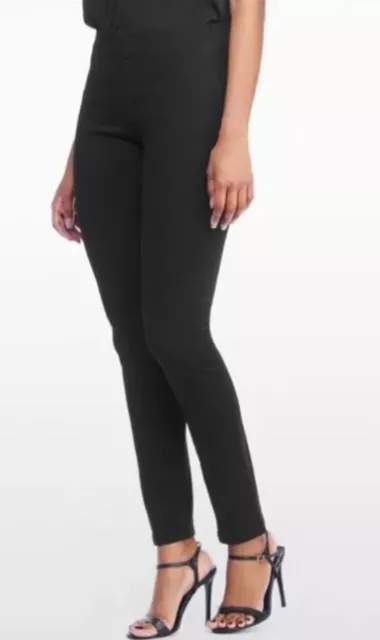 10 NWT NYDJ 'Poppy' Pull-On Black Stretch Denim Leggings