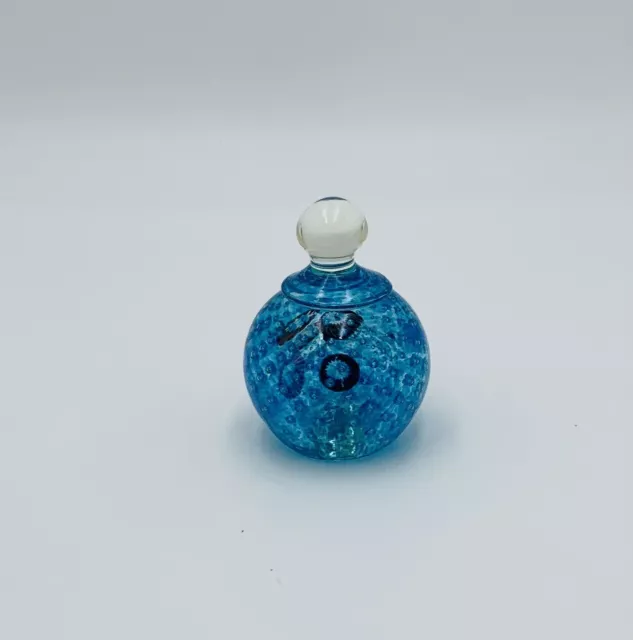 Beautiful Blue Jelly Fish Murano Italian Art Glass Aquarium Paperweight