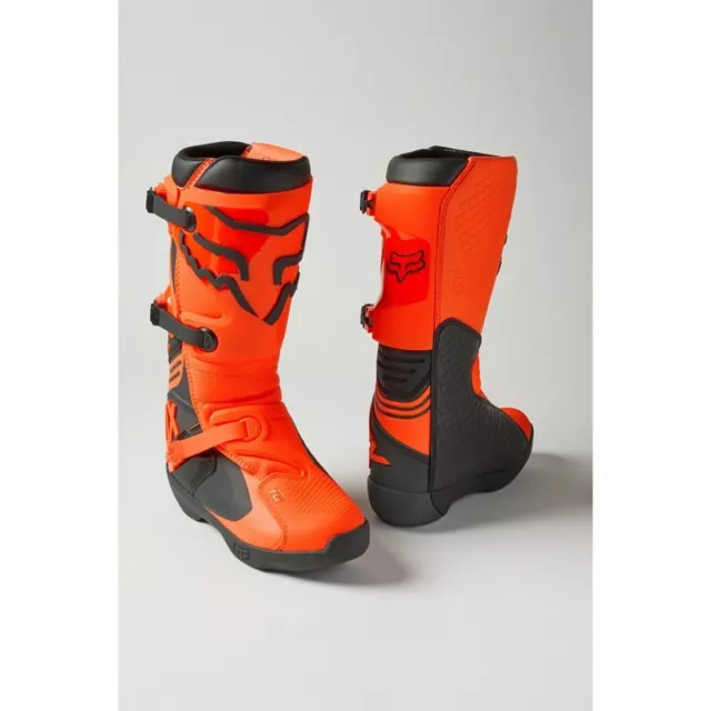 Fox Racing Comp Boot Stiefel - Motocross MX Cross Enduro Schwarz Orange Neon NEU