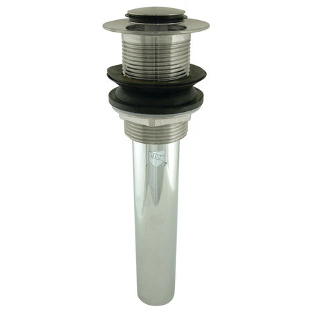 FAUCETURE EV8008 1-1/4" Pipe Dia., Brass, Bathroom Sink, Push Pop-Up Drain