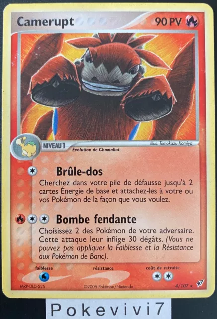 Carte Pokemon CAMERUPT 4/107 Rare Bloc EX DEOXYS FR OCCASION