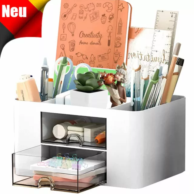 Büro Schreibtisch Organizer Desk Organizer Vielseitig Kunststoff Stiftehalter 2