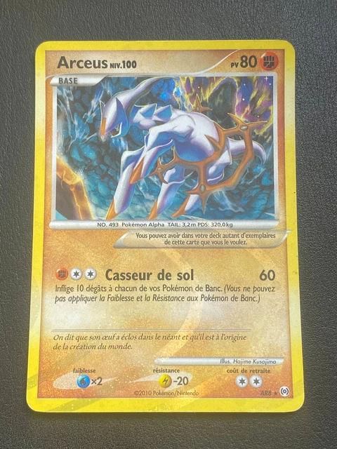 Carte Pokemon Fr Platine Arceus - Arceus Ar8 Holo Secrete - Tbe