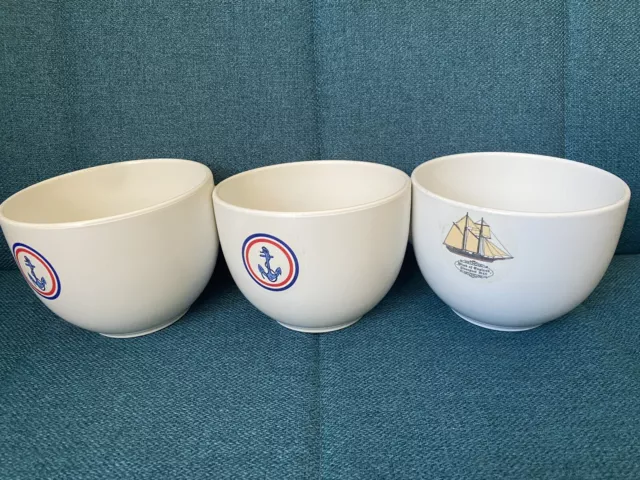 Vintage Monte Carlo Melania Tableware Blanc Bols Melamine Yacht Club 2