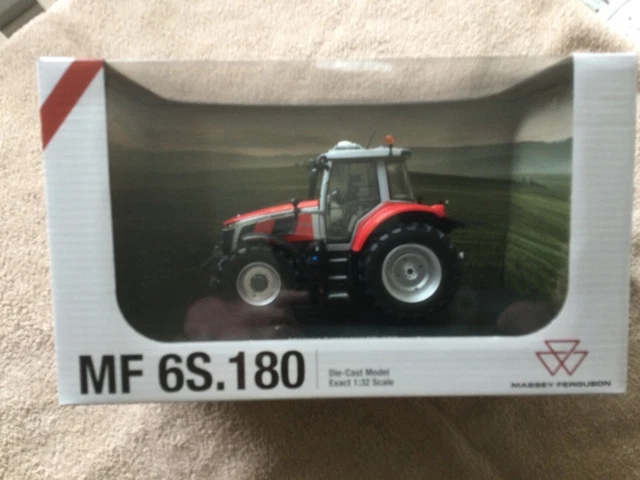 Universal Hobbies 1:32 Scale Massey Ferguson 6S.165 White Edition Tractor Diecast Replica Uh6612