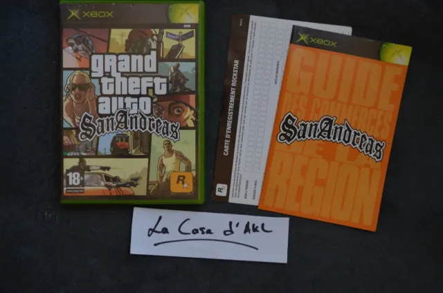 GTA Grand Theft Auto San Andreas complet sur Xbox Classic 1st gen - FR TBE