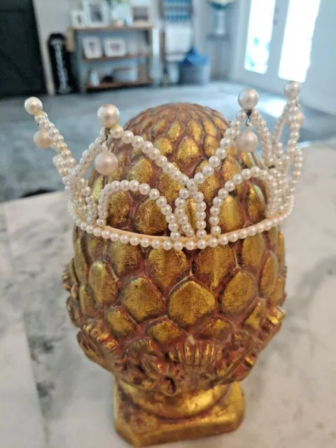 Vintage Bridal  Beaded Wedding Crown Tiera 1934