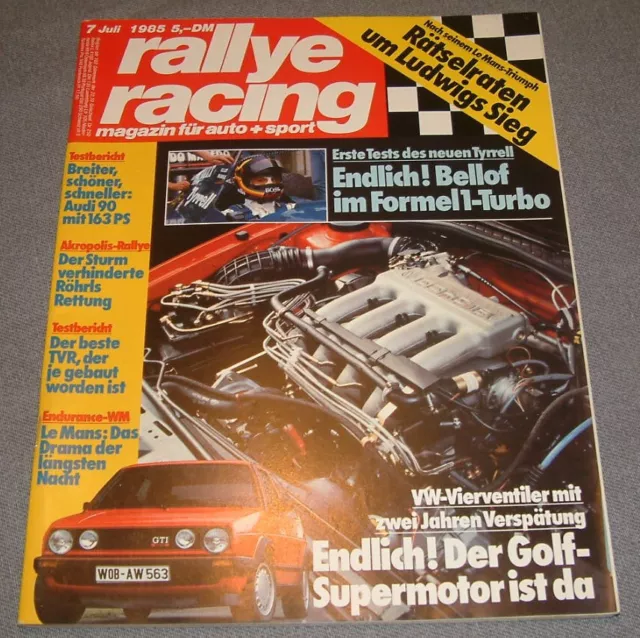 Rallye Racing 7/85 VW Golf GTI 16V, Audi 90 Treser, Ferrari GTO, Le Mans 24 Std