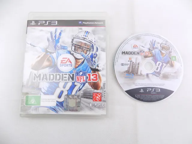 Mint Disc Playstation 3 Ps3 Madden NFL 13 2013 - No Manual Free Postage
