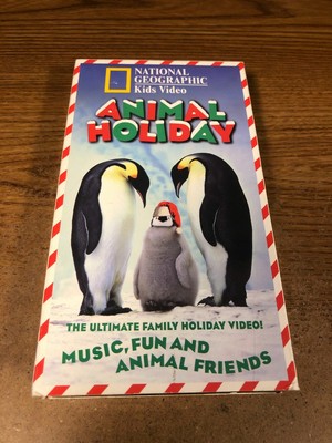 ANIMAL HOLIDAY VHS VCR Video Tape Used National Geographic Kids Video