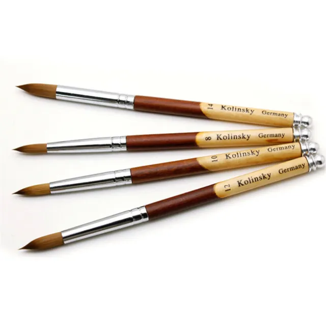 #8-24 Holzgriff Nail Art Pinsel zeichnen Politur Malerei UV Gel Liner Stift Maniküre 3