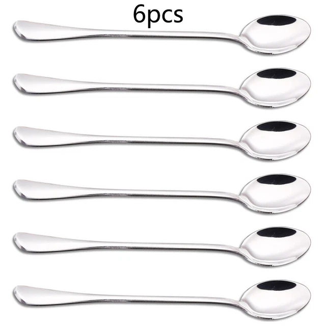 Cucchiai in acciaio inox design contemporaneo per diverse esigenze culinarie (6 pz)