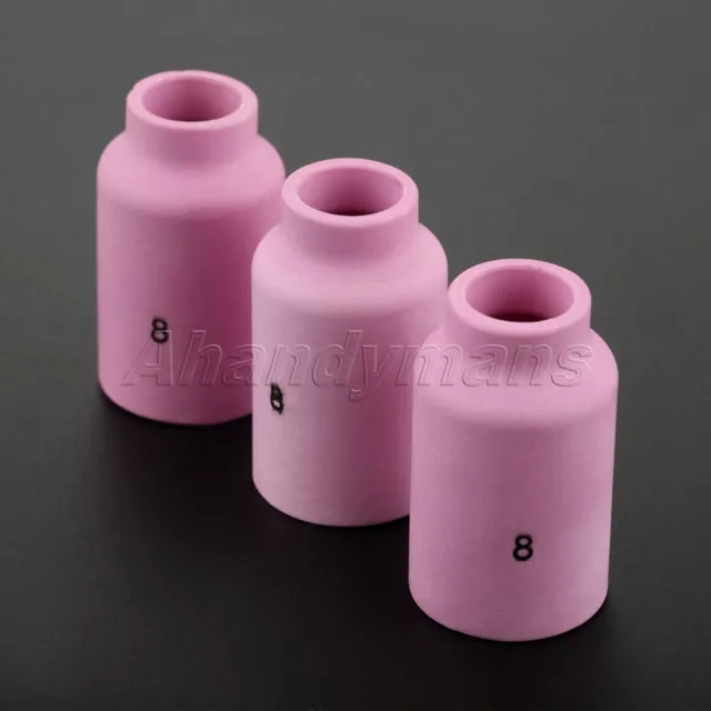 3pcs TIG Kit Gas Lens Alumina Nozzles Cup 54N14 for SR DTA WP 17 18 26 Torch HQ