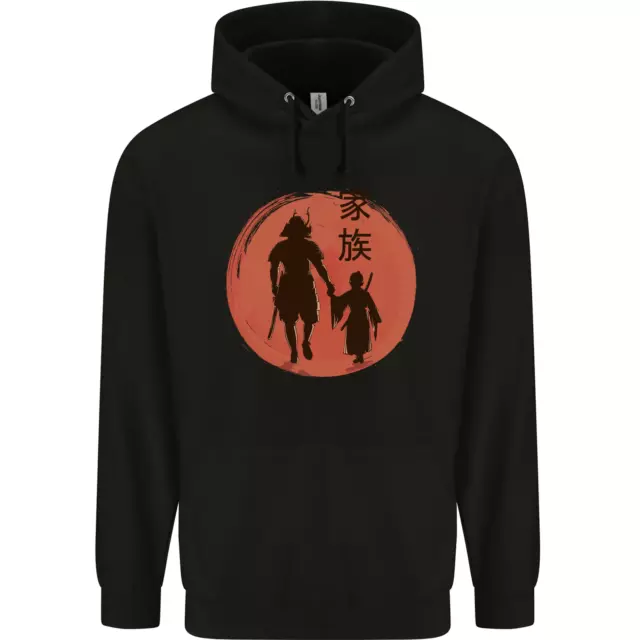 Felpa con cappuccio bambini samurai papà figlio festa del papà MMA arti marziali bambini