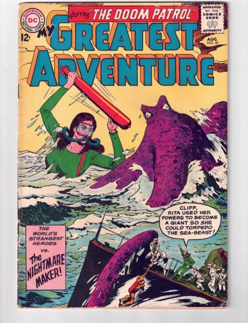 DC My Greatest Adventure #81, 2nd app. of Doom Patrol