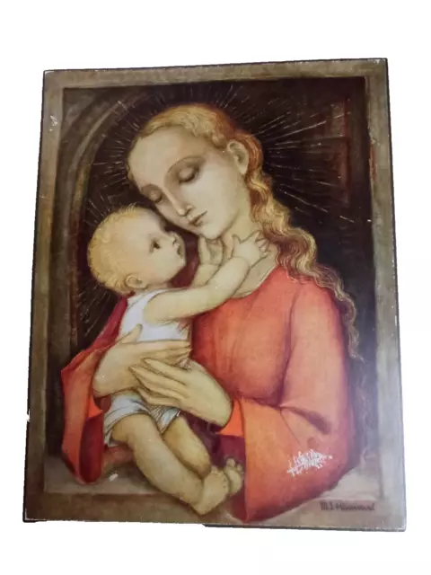 Hummel Bild Druck  Maria mit Jesuskind 23 x 18 cm Hummel Muttergottes  No 62 / 3