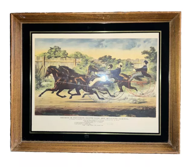 Vintage- GEORGE M. PATCHEN,BROWN DICK &MILLERS DAMSEL IN THEIR SPLENDID TROTTING