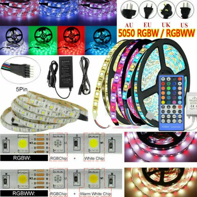 LED Strip Light 5050 SMD RGB 60Leds/m Waterproof WIFI/ IR Controller 12V 10-20M