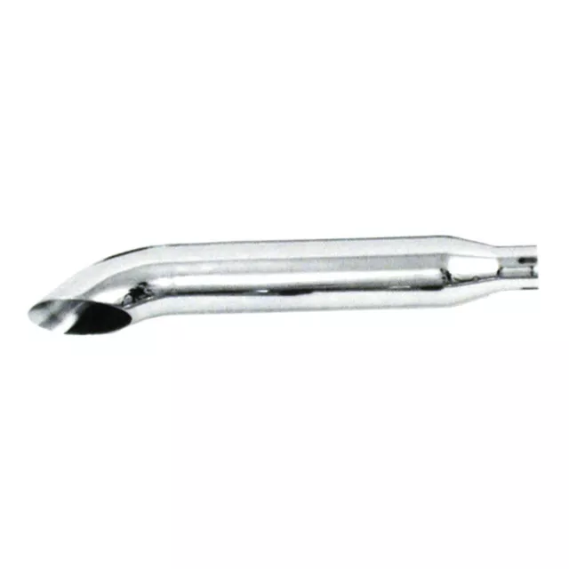 Paughco, Silencieux Turn Out Longs 22'' . Chrome, Universel; 41-84 Fl Ou 80-E