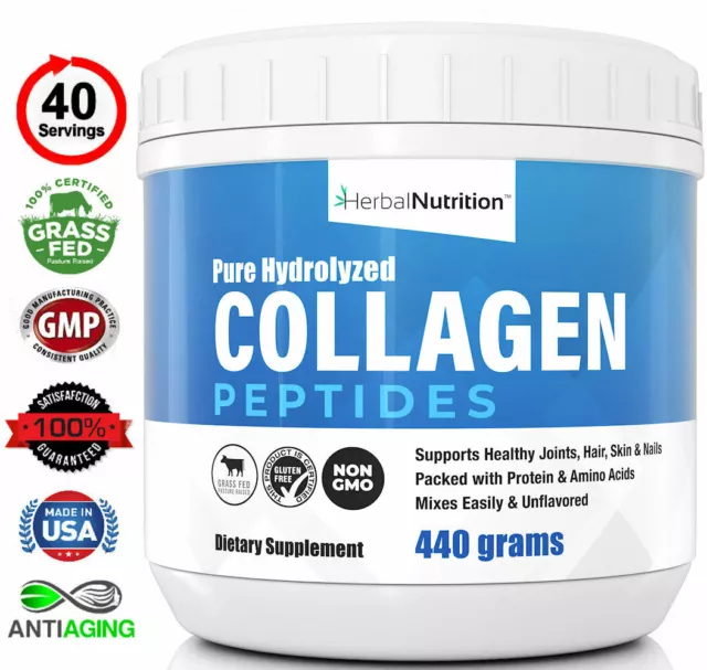 Best Collagen Peptides Powder  Provides Vital Proteins For Bones, Joints Skin!