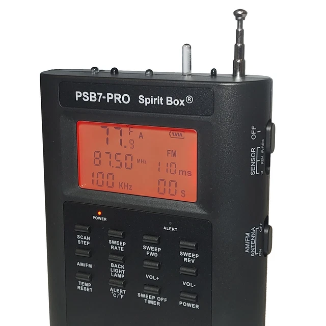 Kit Caccia Ai Fantasmi Spirit Box Con MicroSD 32 GB - Per EVP, Scansione E Registrazione Paranormale