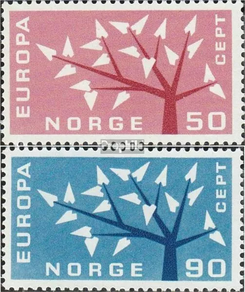 Norwegen 476-477 (kompl.Ausg.) postfrisch 1962 Europa