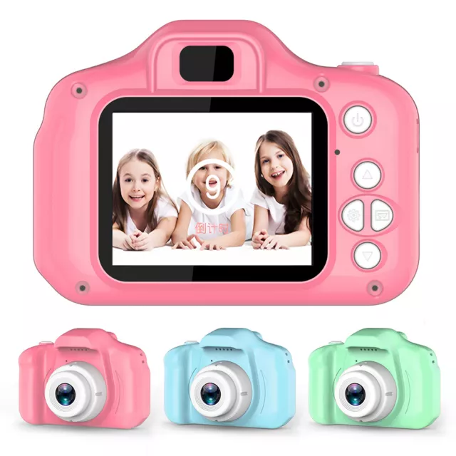 1080P HD Digital Camera LCD Mini Camera 32G TF Card for Kids Children 1000mAh