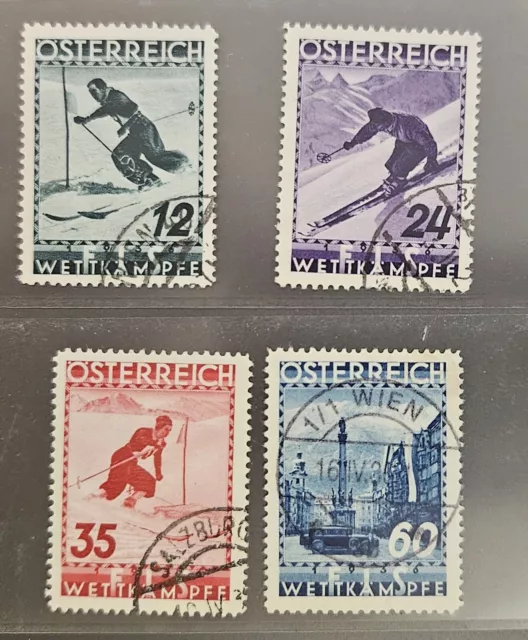 Austria 1936 - FIS Wettkämpfe in Innsbruck - gestempelt