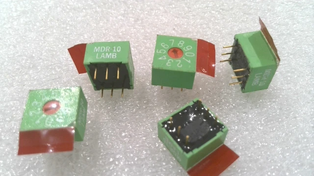 Lamb Mdr-10, 6 Pin, 10 Digit, Made In Japan (Lot Of 13)