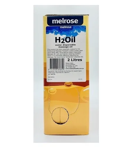 Melrose H2Oil Water Dispersible Massage Oil 2 Litre (2L) H2 Oil