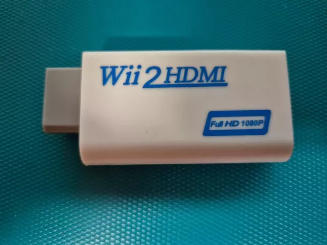 NNINTENDO Wii: HDMI adaptador convertidor Full HD 1080P / 720P para Ninte