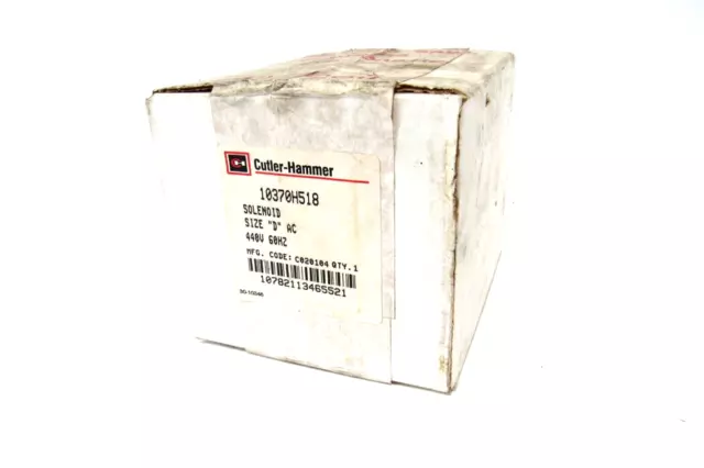 New Sealed Cutler Hammer 10370H518 Solenoid Size D 440V 60Hz