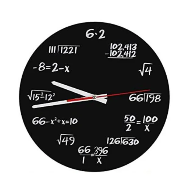 Orologio da Parete Matematico, Orologio con Formule Matematiche Orologio un L8G7